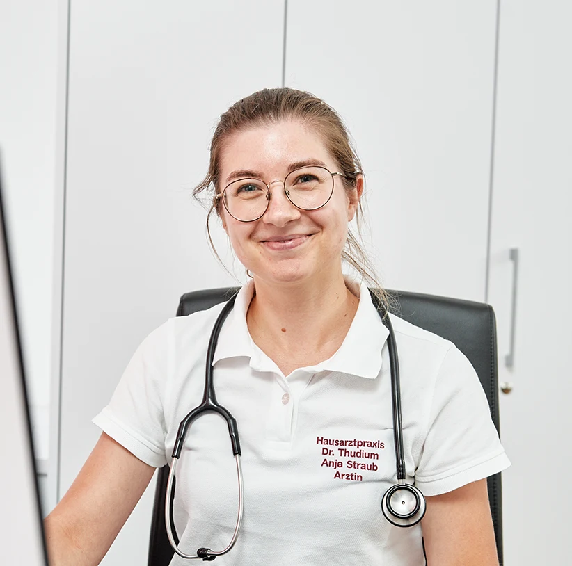 Anja Straub – Ärztin im Team der Hausarztpraxis Dr. Thudium in Fellbach.